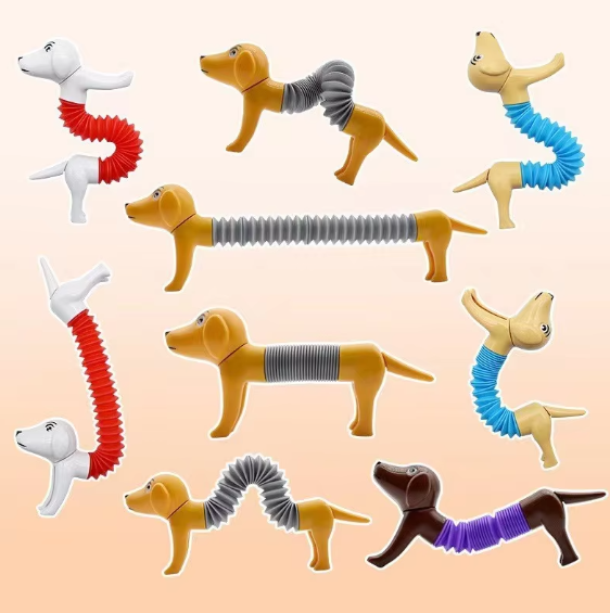 Novelty Spring Dog Pop Tubes