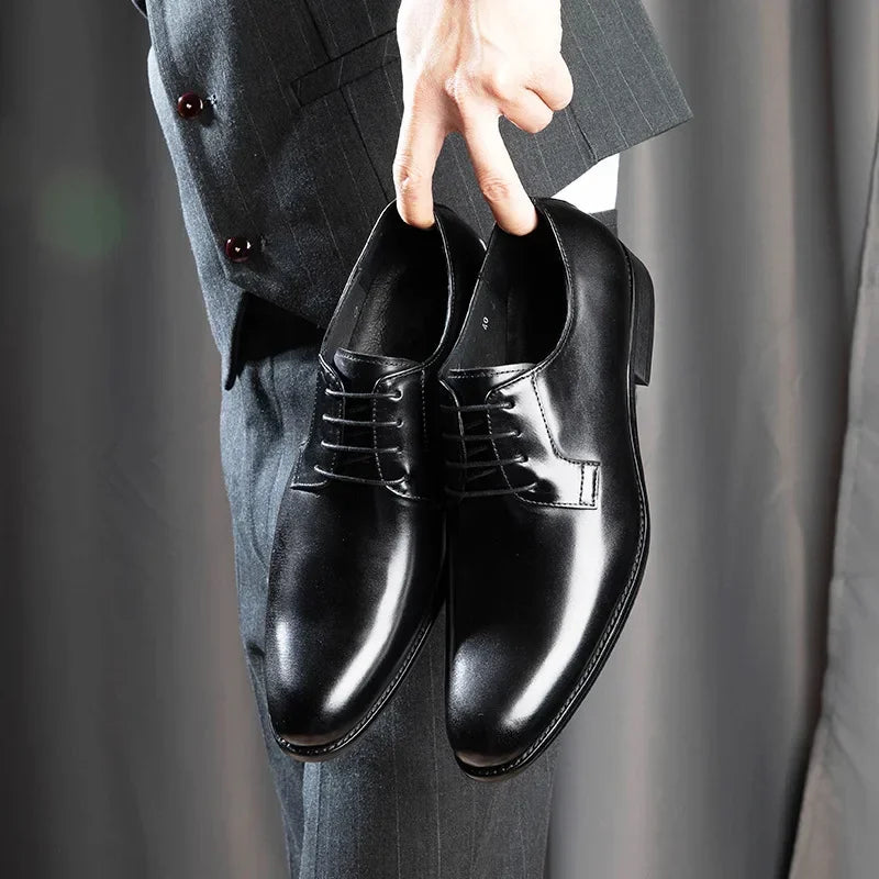 Orthopedic Leather Dress Shoes for Men – Elegant, Supportive & Durable