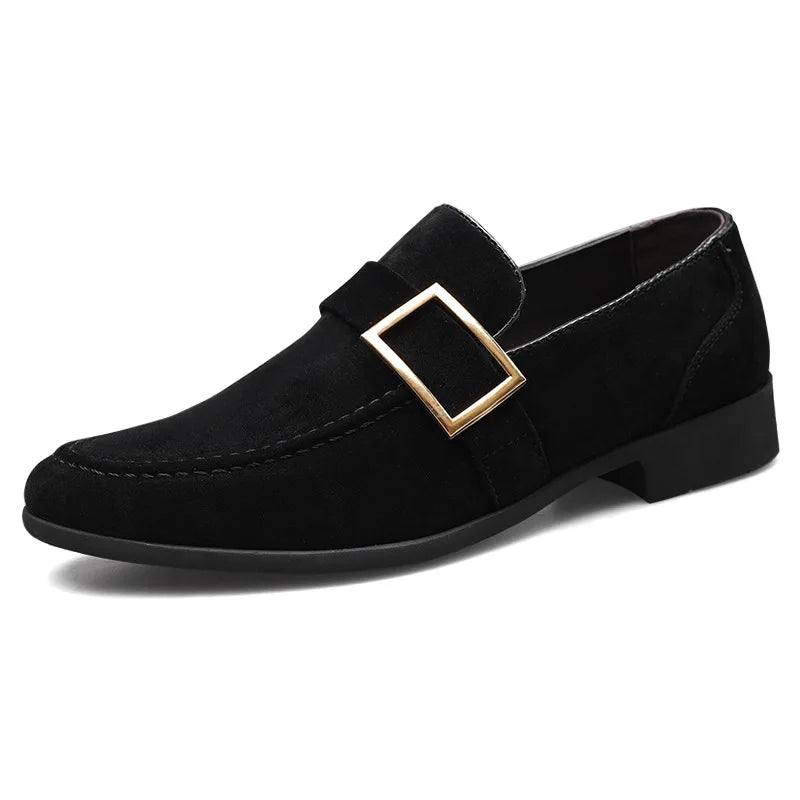 Suede Signature Men Classic All Day Buckle Loafers