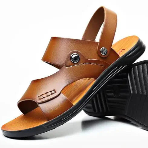 Avenwood Men Cushioned Leather Sandals