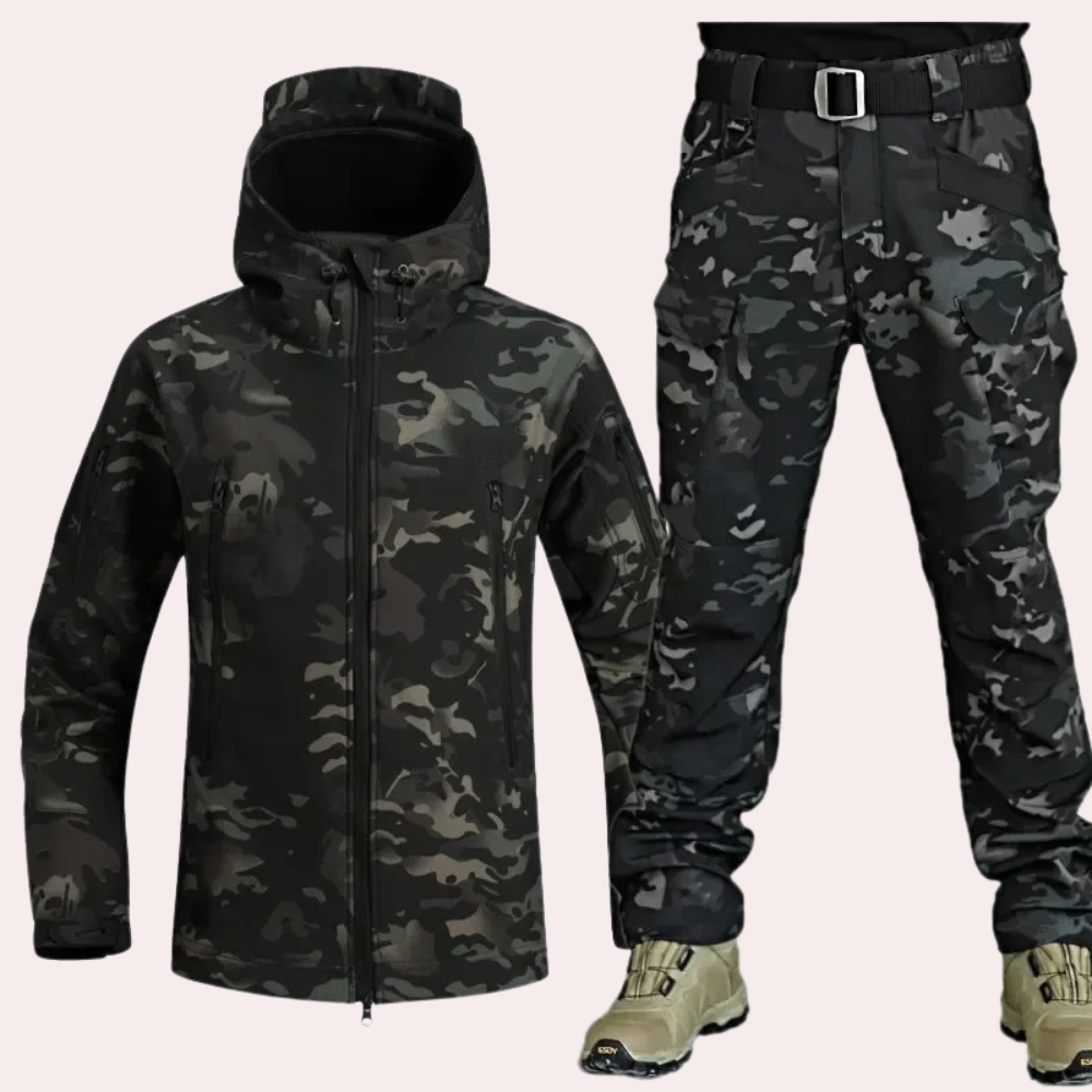 Men’s Two-Piece Outdoor Cargo Set – Tailored Jacket & Matching Trousers