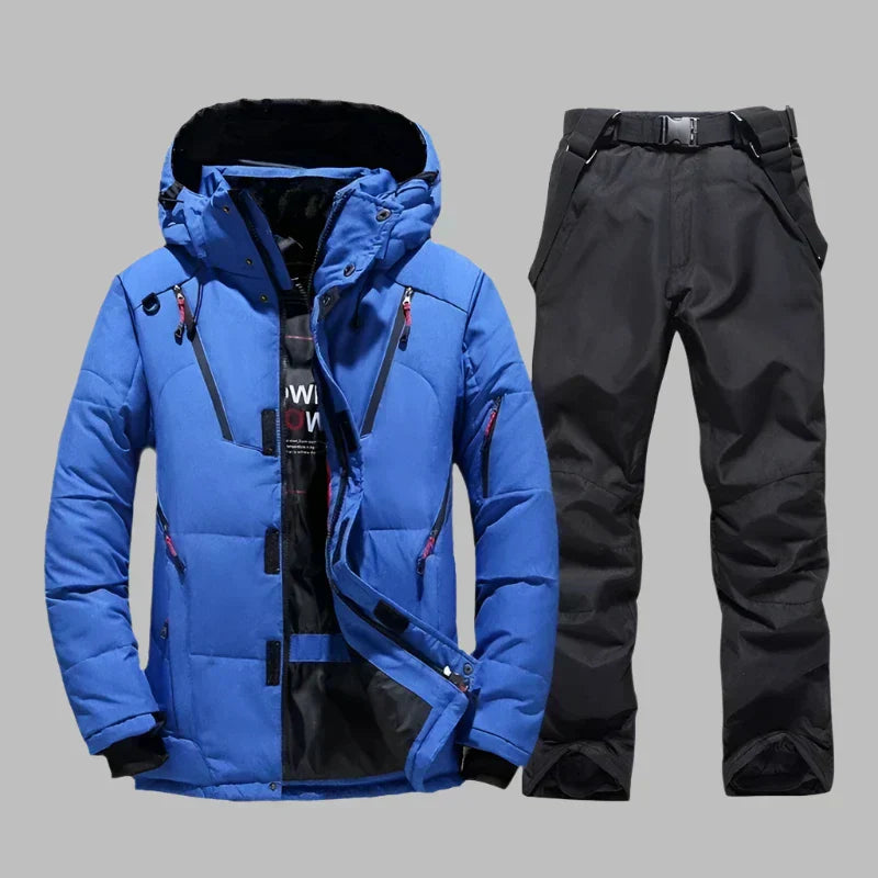 Arvid Men’s Waterproof Winter Set – Warm Puffer Jacket & Tactical Pants | 2-Piece Outdoor Suit