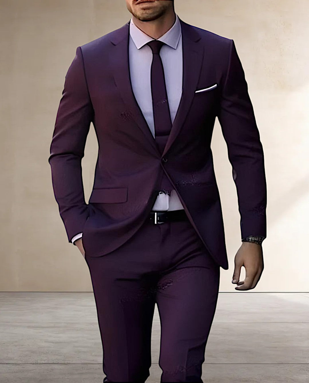 Modern Men’s Suit Set – Tailored Fit & Year-Round Comfort