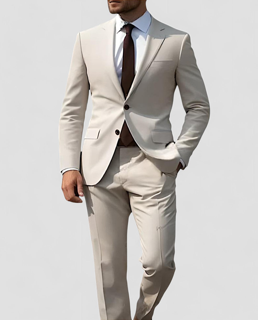 Modern Men’s Suit Set – Tailored Fit & Year-Round Comfort