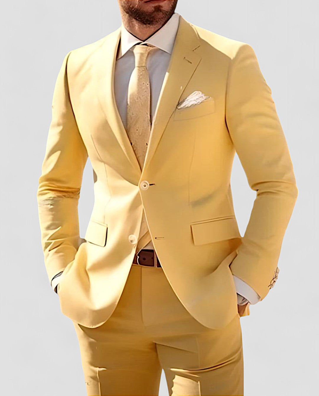 Modern Men’s Suit Set – Tailored Fit & Year-Round Comfort