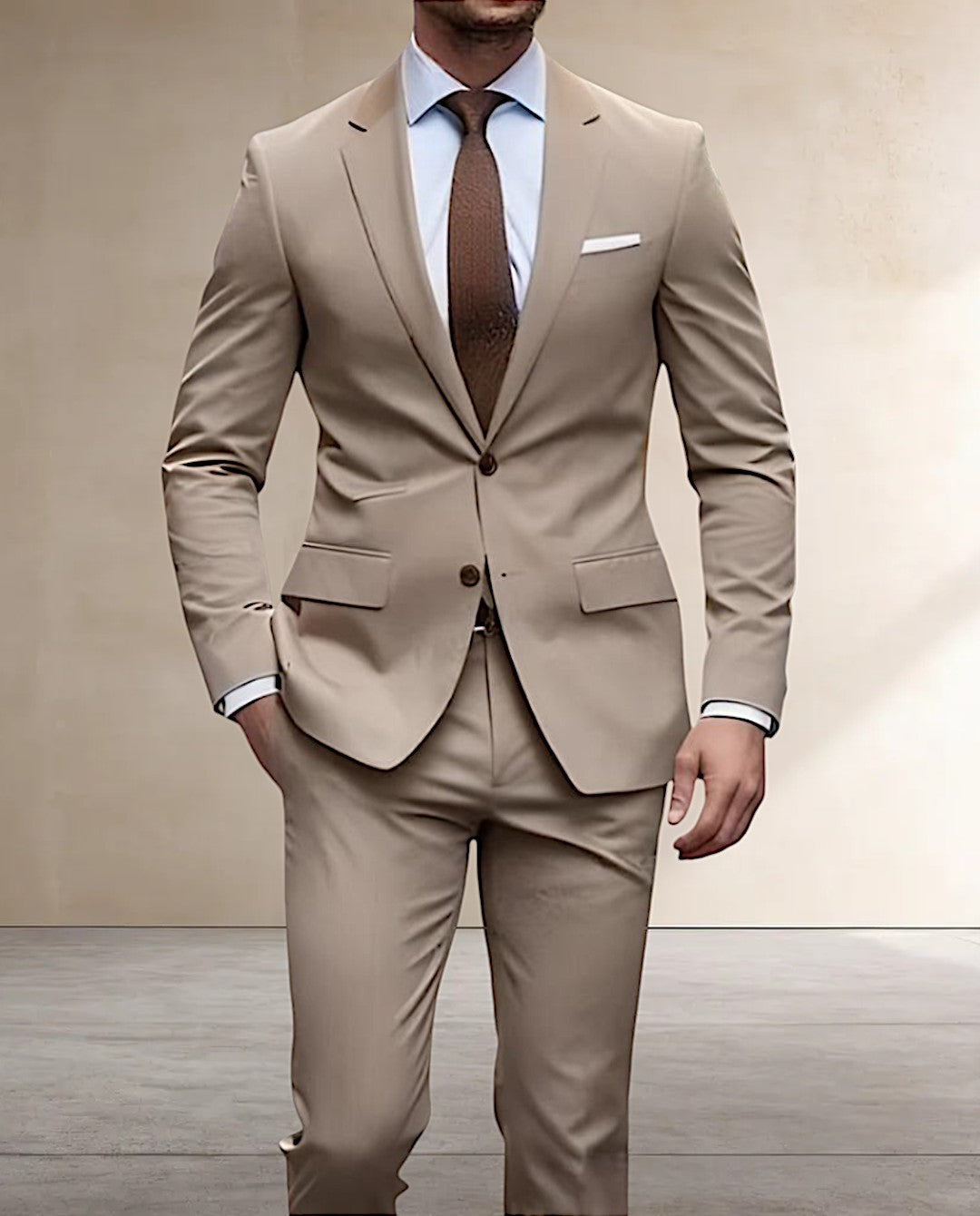 Modern Men’s Suit Set – Tailored Fit & Year-Round Comfort