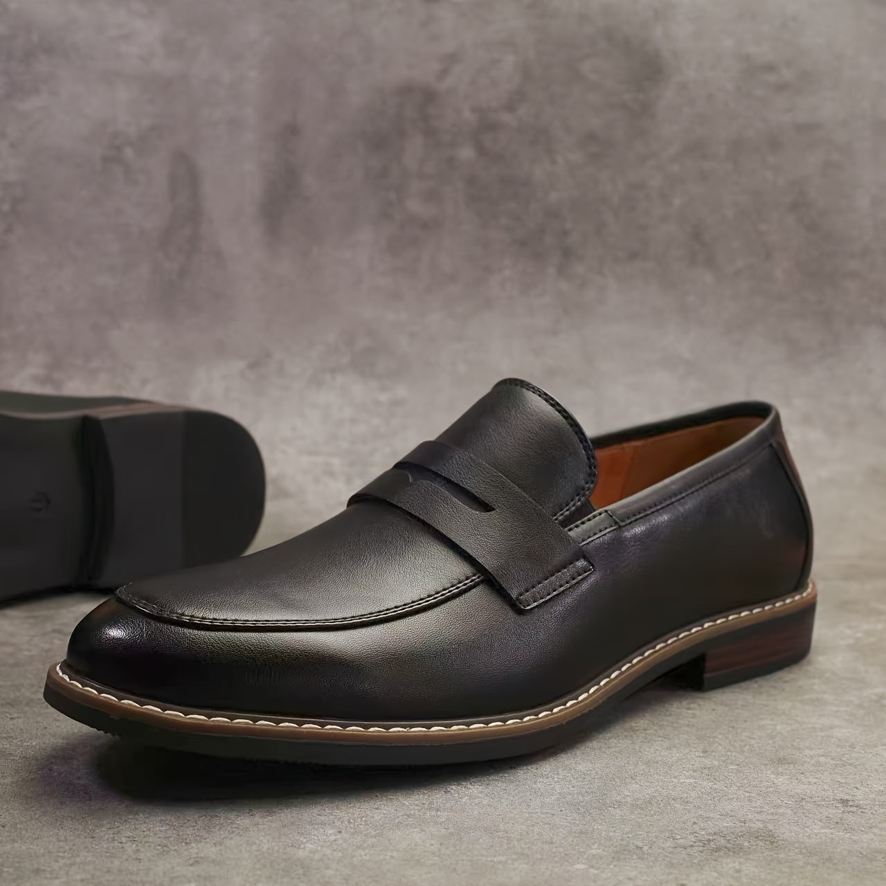 Men’s Slip-On Dress Loafers –  Footwear with Non-Slip Sole