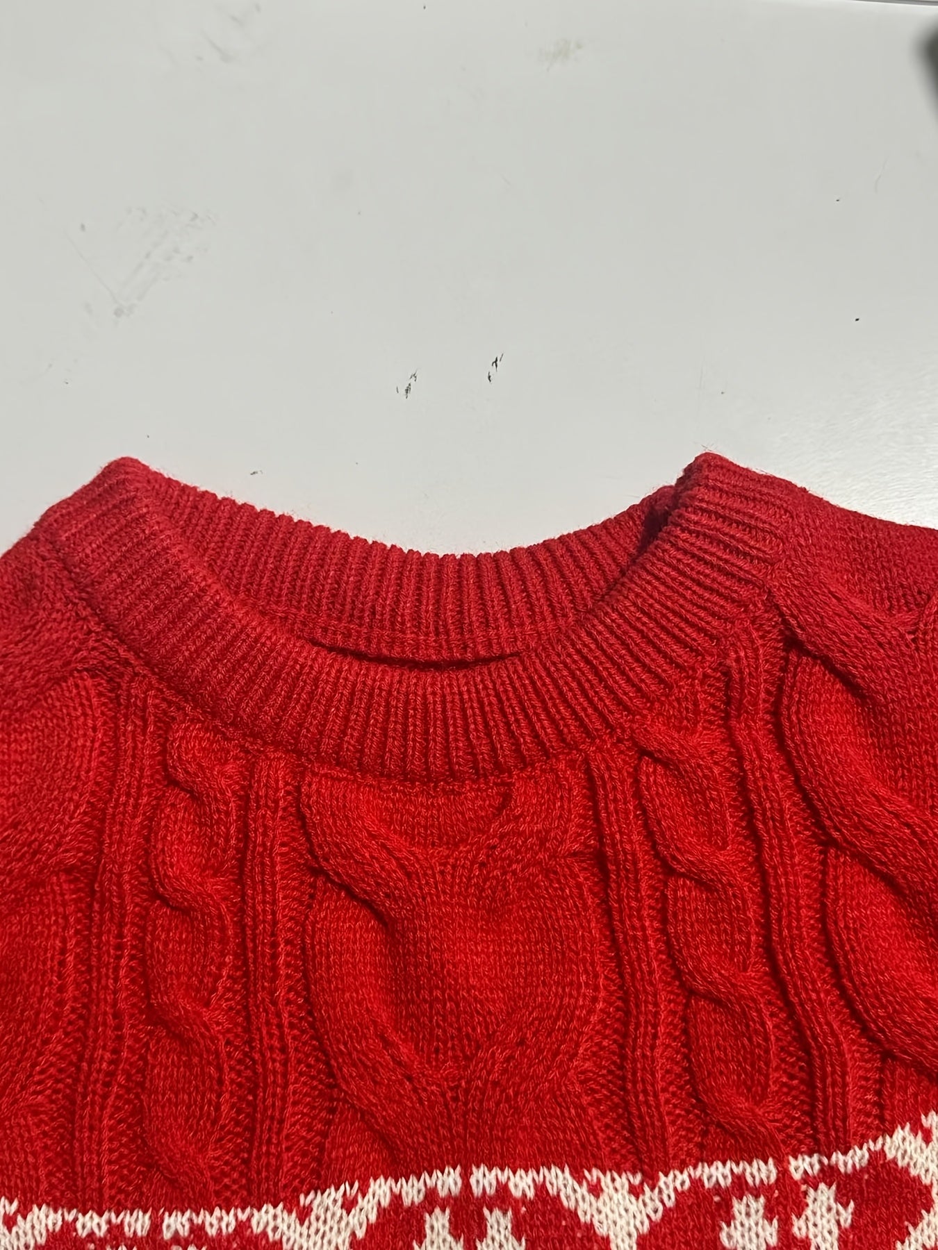 Men’s Christmas Sweater – Festive Reindeer Knit Pullover | Casual Crew Neck, Loose Fit