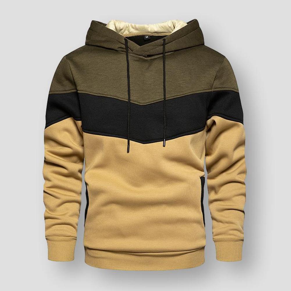 North Royal Striped Hooded Sweatshirt – Men’s Casual Pullover Hoodie