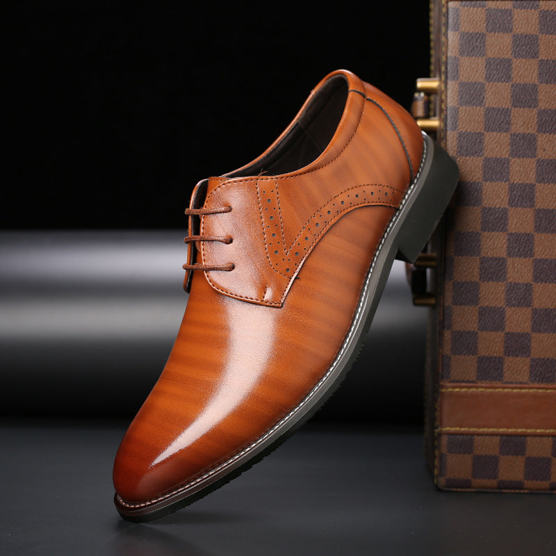 Lilal Men’s Shoes – Leather Derby with Comfortable Orthopedic Support and Lightweight