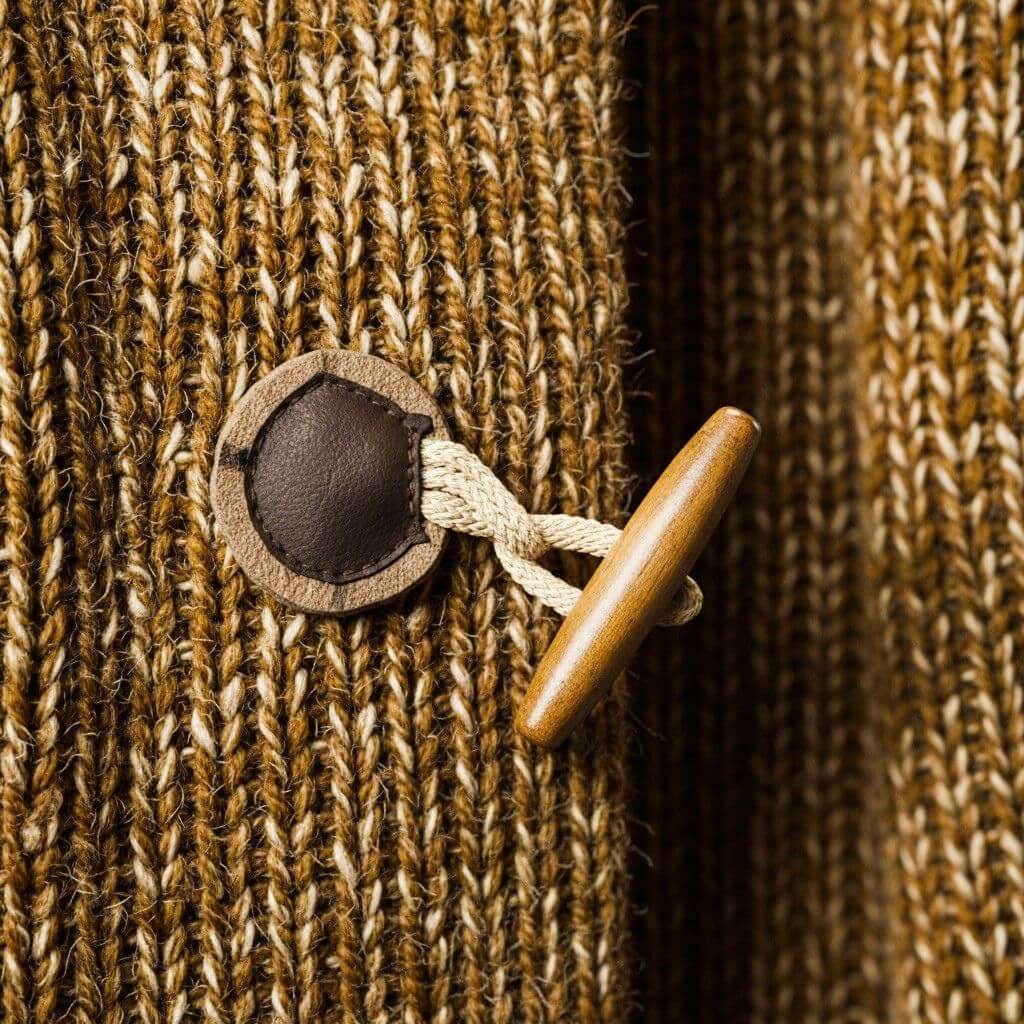 Adrian Wool Knit Hooded Men Cardigan