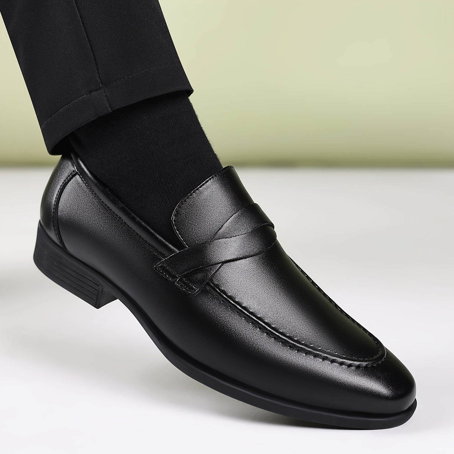 Men Dress Loafers - Stylish Slip-On Dress Shoes Casual Attire | Rubber Sole Shoes