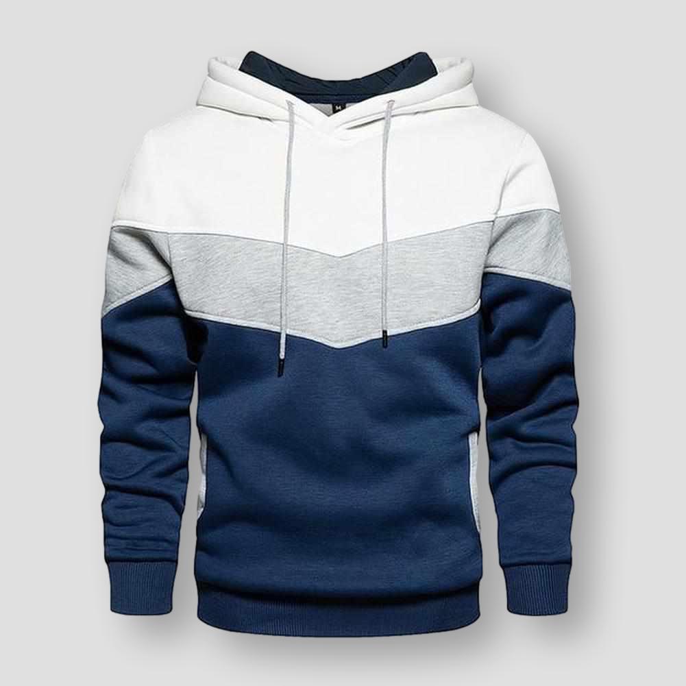 North Royal Striped Hooded Sweatshirt – Men’s Casual Pullover Hoodie