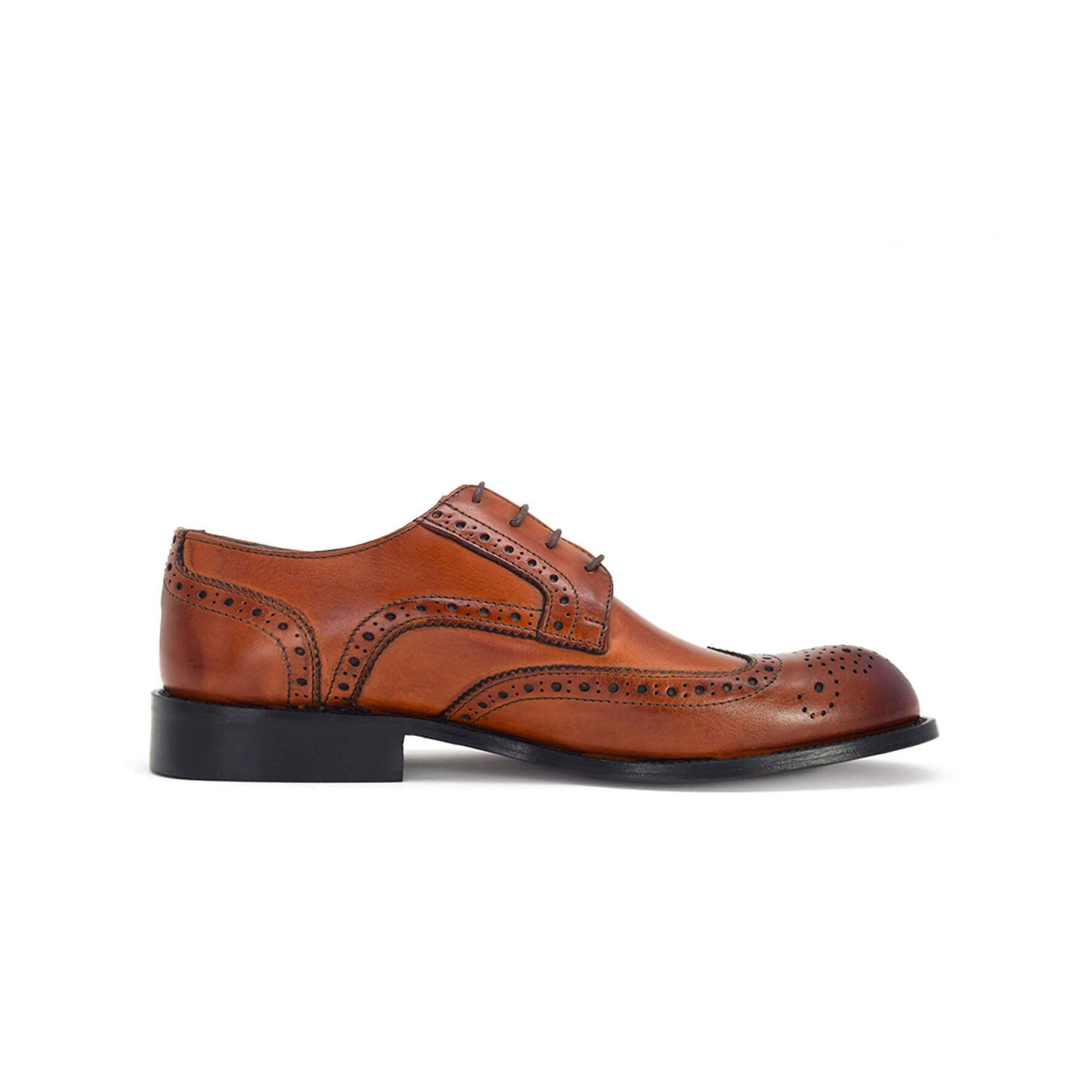 Elegant Brown Leather Lace-Up Dress Shoes – Timeless Style & Refined Craftsmanship