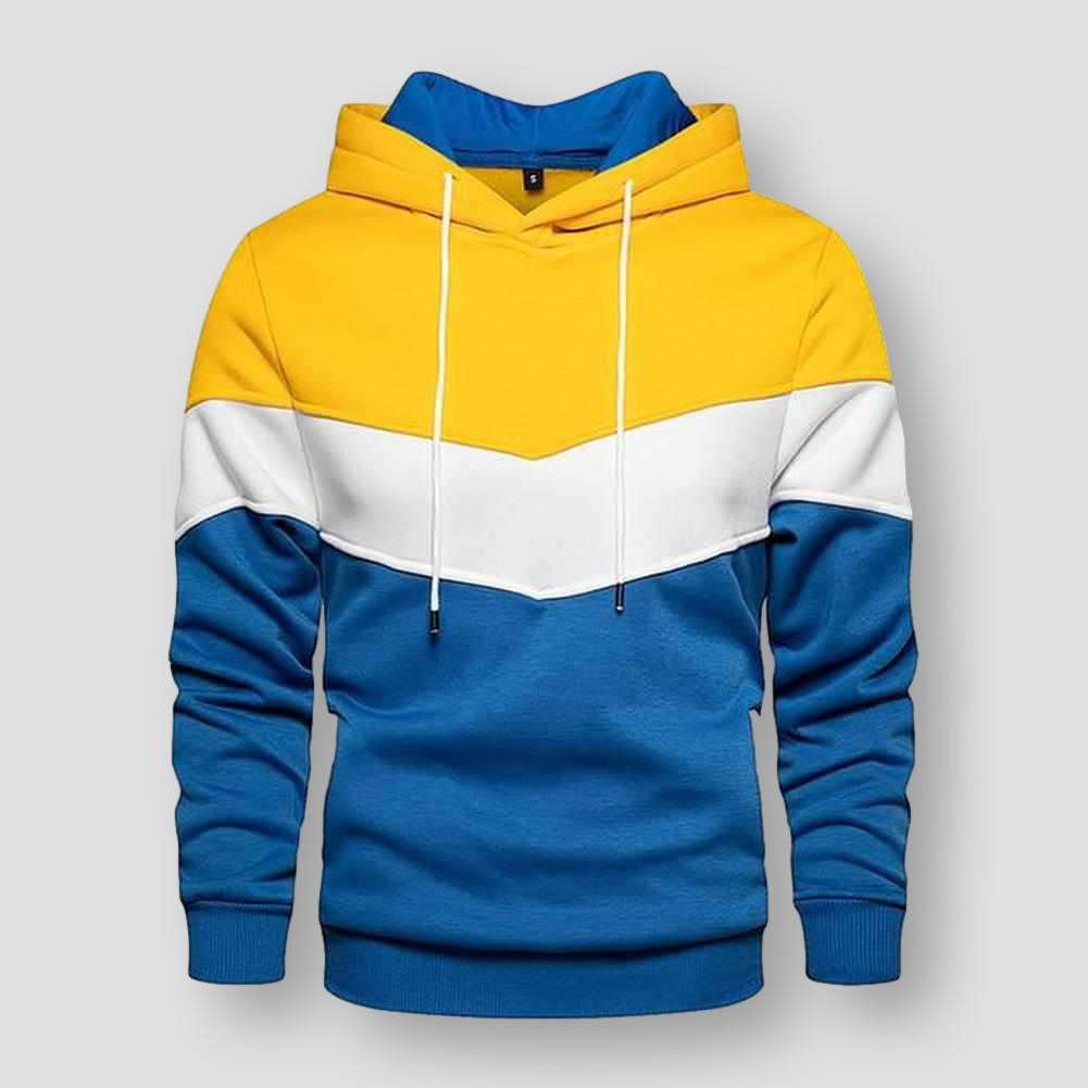 North Royal Striped Hooded Sweatshirt – Men’s Casual Pullover Hoodie