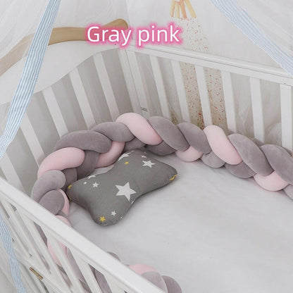 Braided Baby Crib Bumper Protection