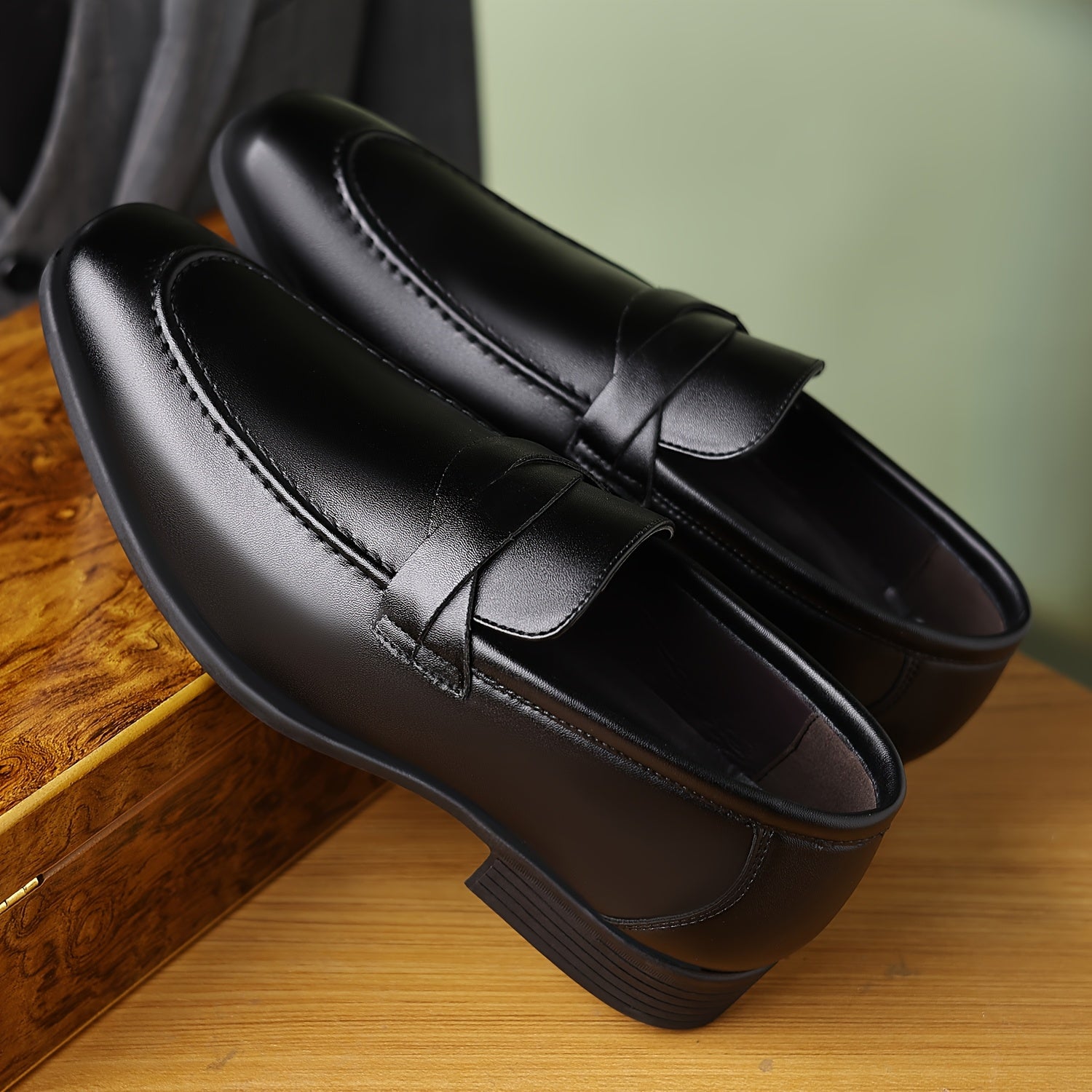 Men Dress Loafers - Stylish Slip-On Dress Shoes Casual Attire | Rubber Sole Shoes