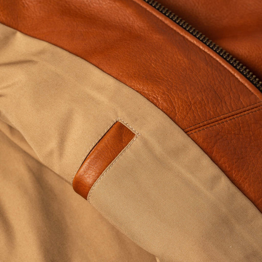 Brown Leather Motor Jacket - Leather Jackets