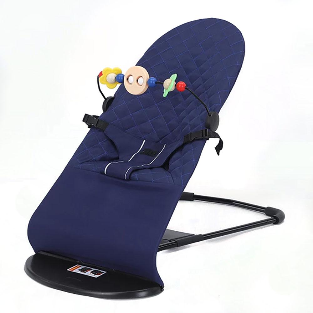 Baby Rocker Bouncer Adjustable Baby Swing Chair with Toy Motion Fabric Music