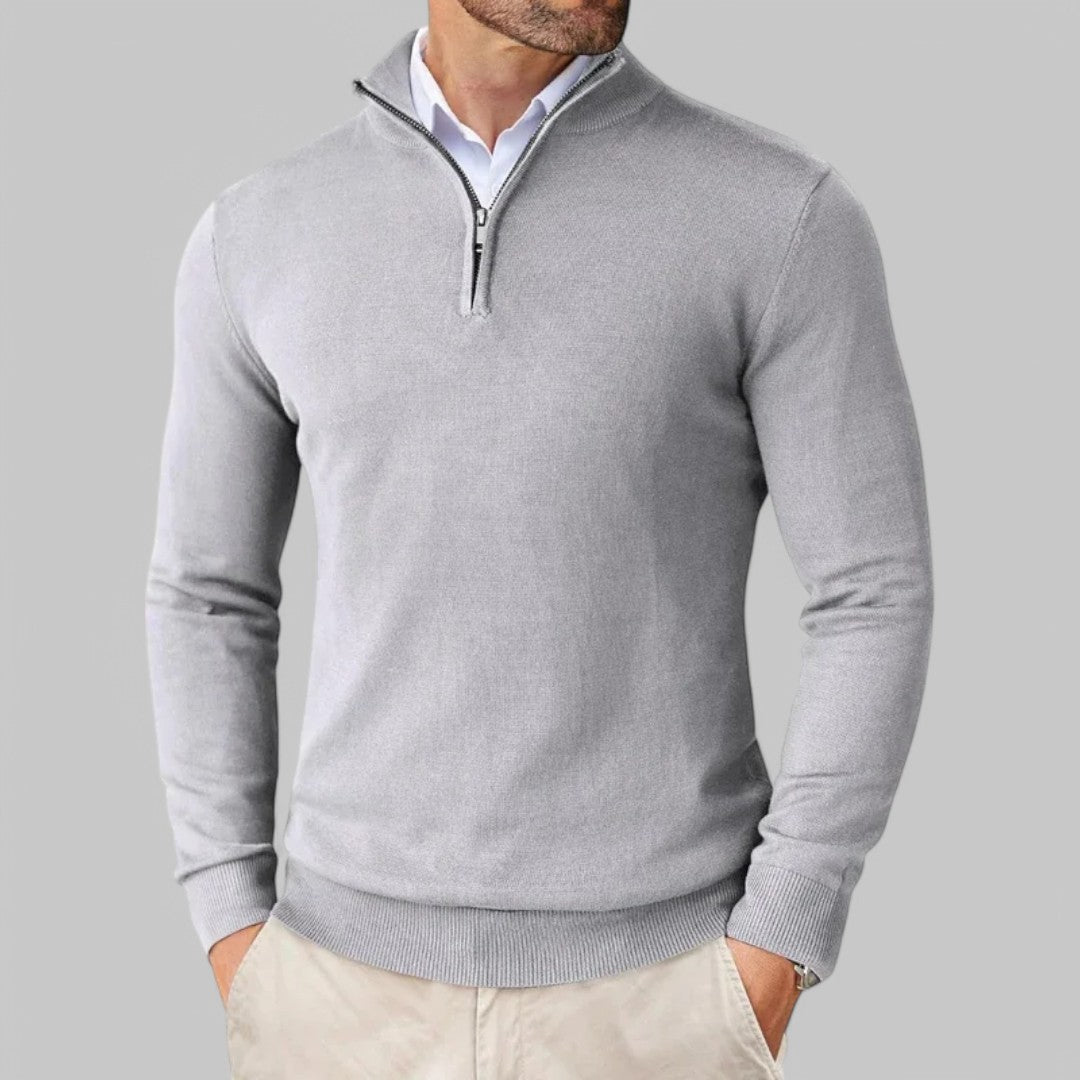 Old-Money Men Half Zip Autumn Jumper