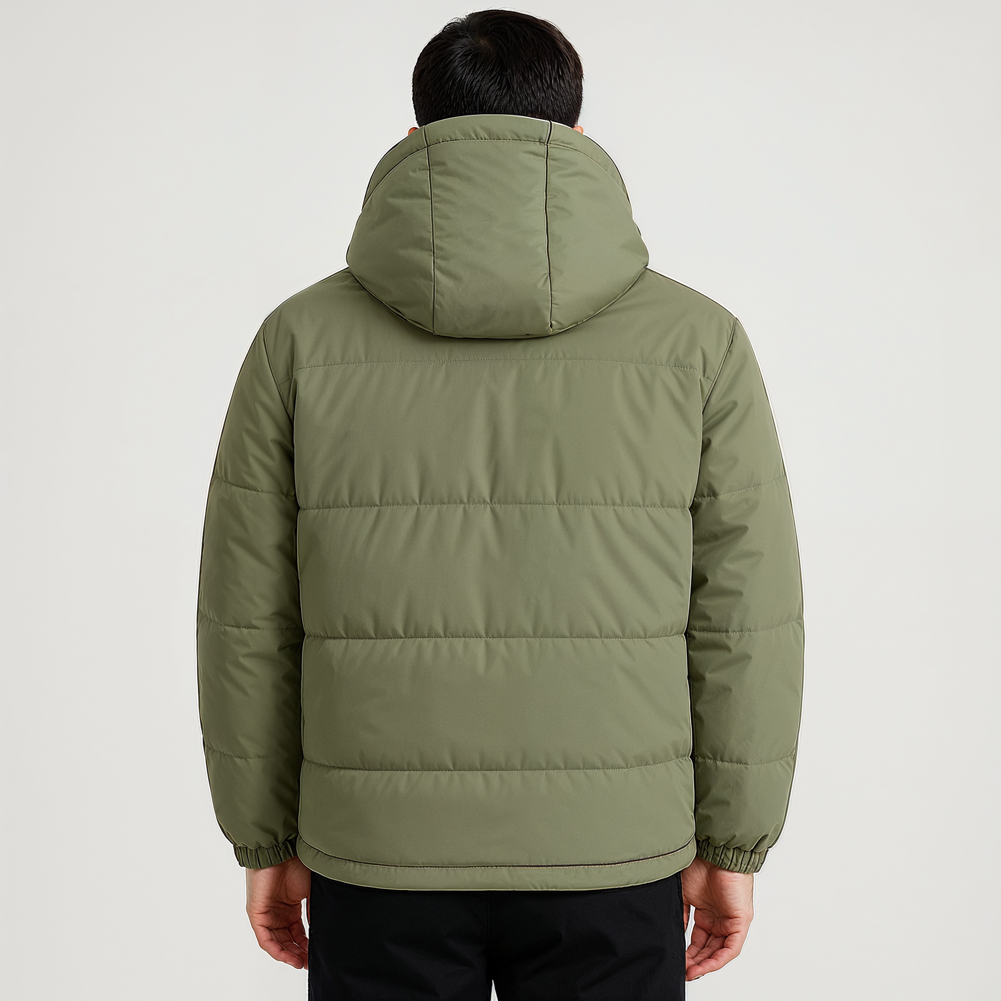 Men’s Classic Hooded Down Puffer Jacket – Warm & Stylish Winter Coat