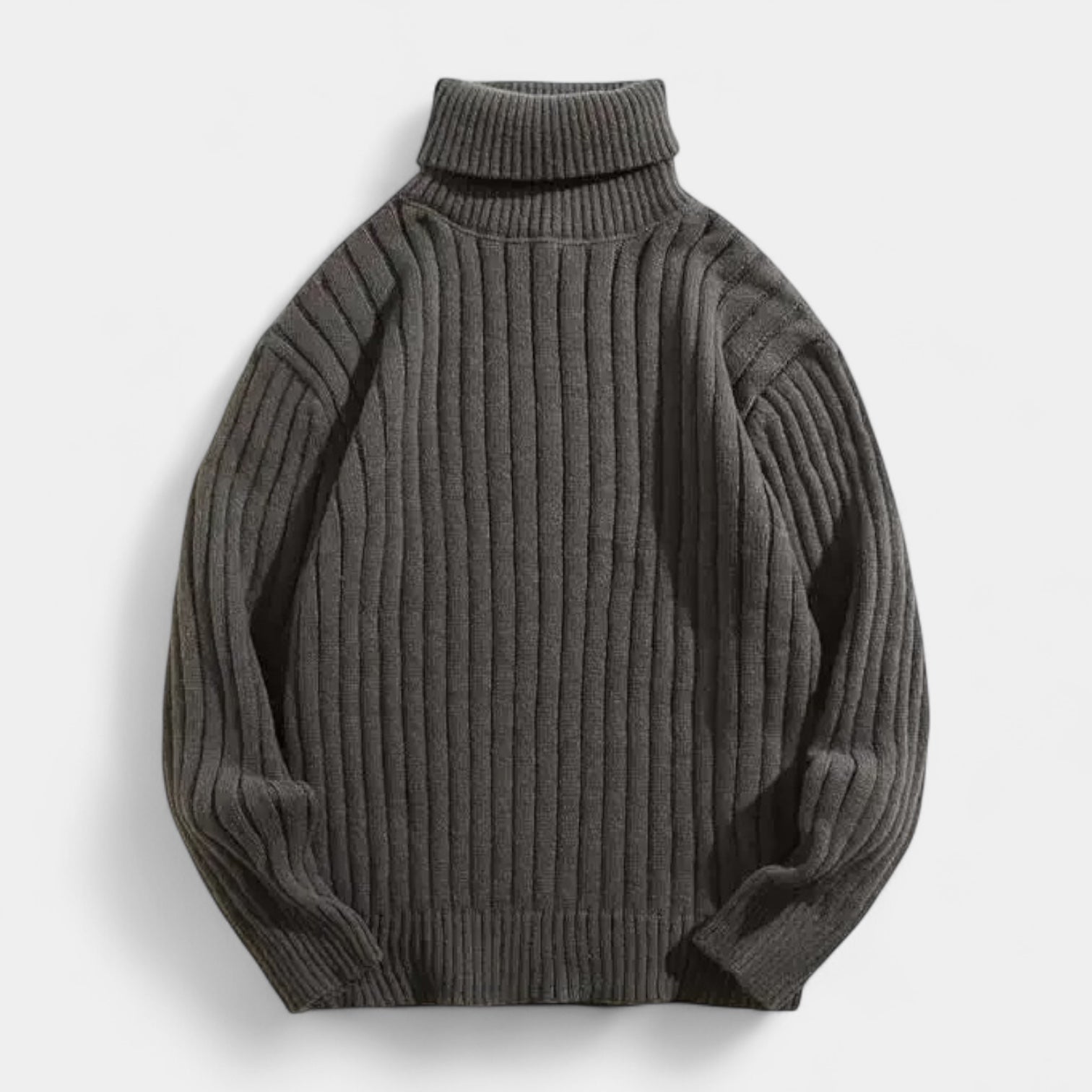 Spraykis | Ribbed Knitted Turtleneck Warm Men Sweater