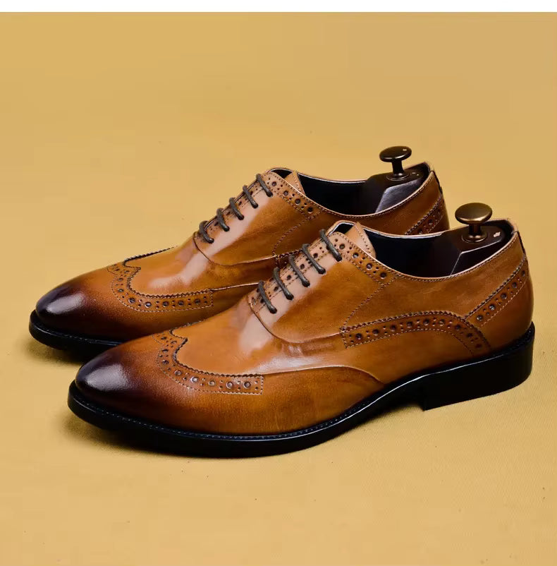 Classic Brogues Leather Dress Shoes