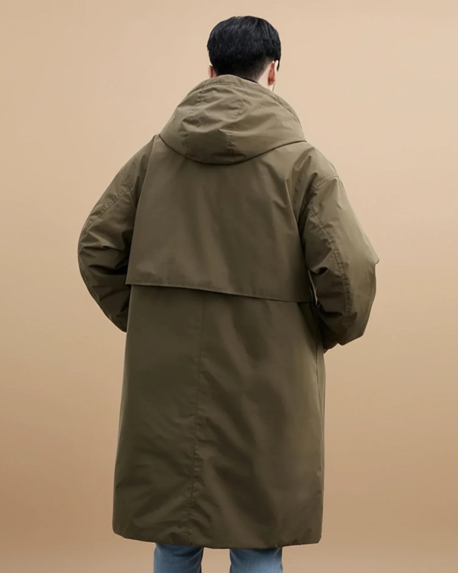 Men’s Waterproof Hooded Overcoat – Lightweight All-Weather Outerwear