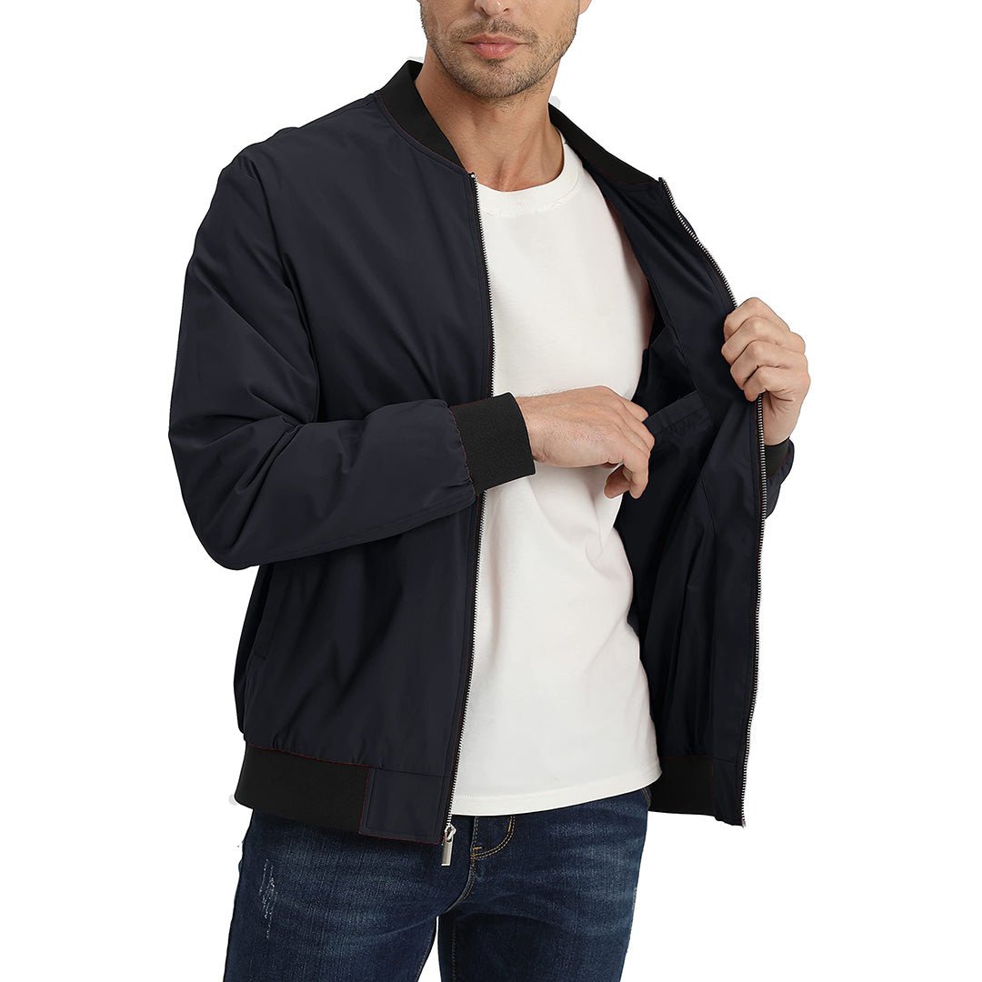 Men's Casual Lightweight Bomber Jacket