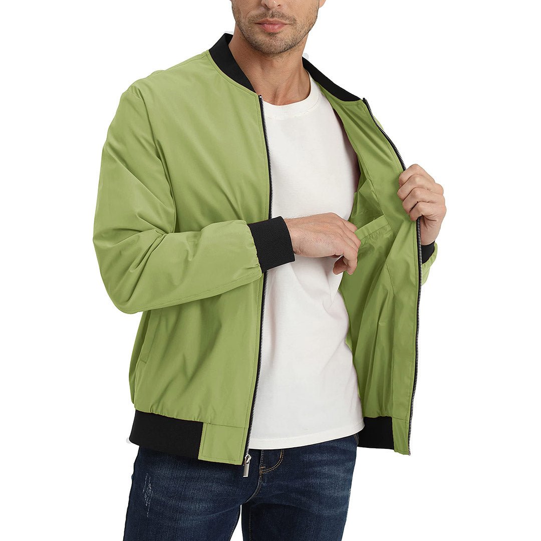 Men's Casual Lightweight Bomber Jacket