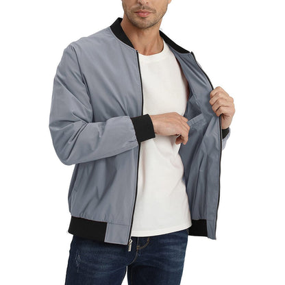 Men's Casual Lightweight Bomber Jacket