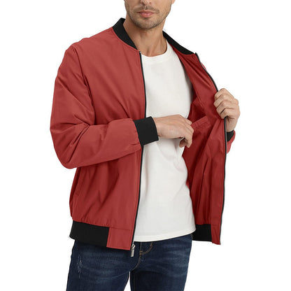 Men's Casual Lightweight Bomber Jacket