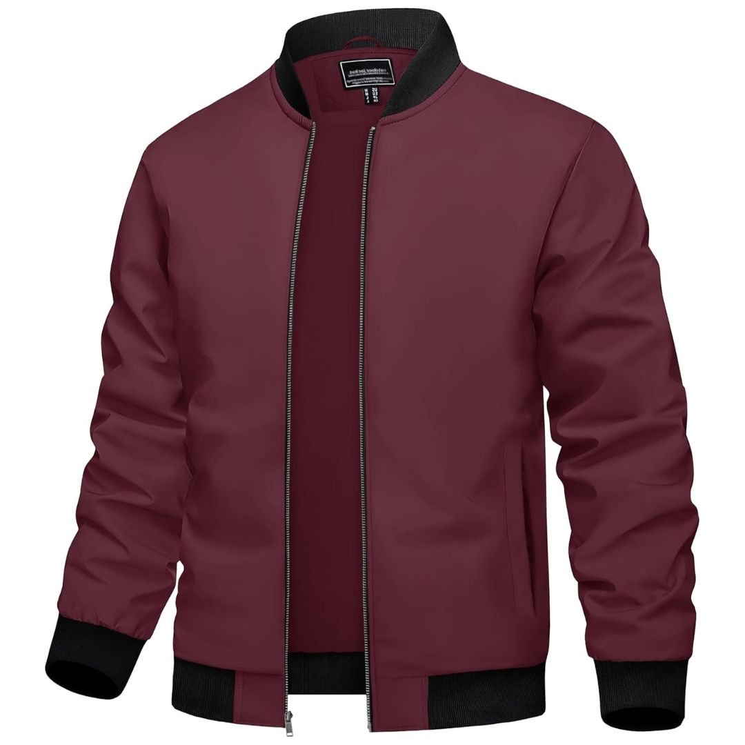 Men's Casual Lightweight Bomber Jacket