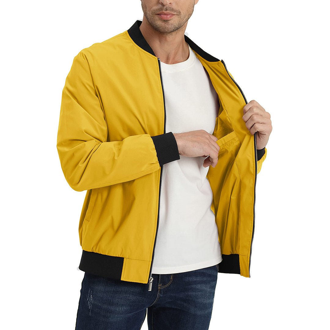 Men's Casual Lightweight Bomber Jacket