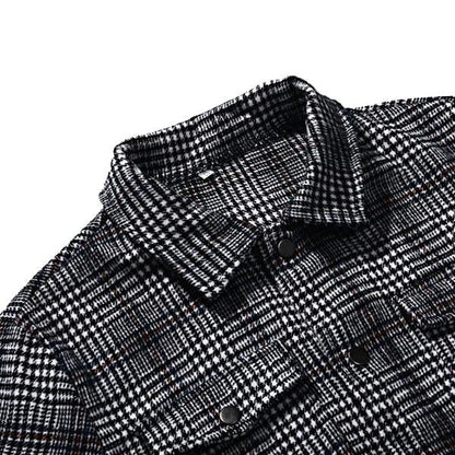 Checked jacket for men