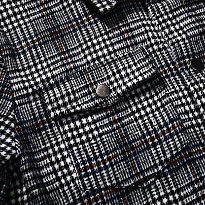 Checked jacket for men