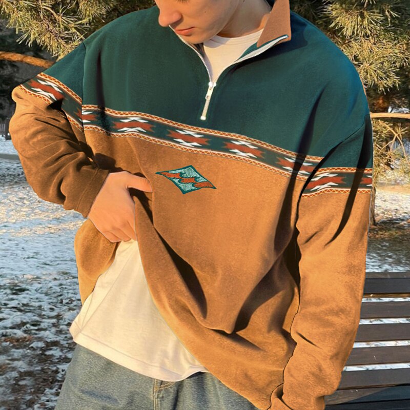 Berengar | Men’s Modern Half-Zip Sweater – Casual Knit Pullover