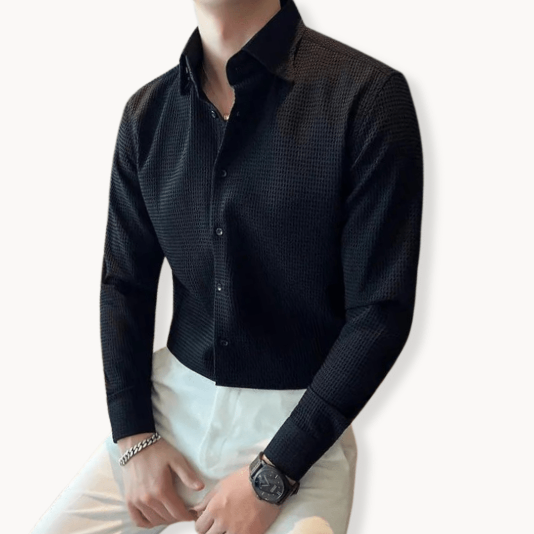 Moro Elegant Button Shirt – Men’s Minimalist Long-Sleeve Blouse