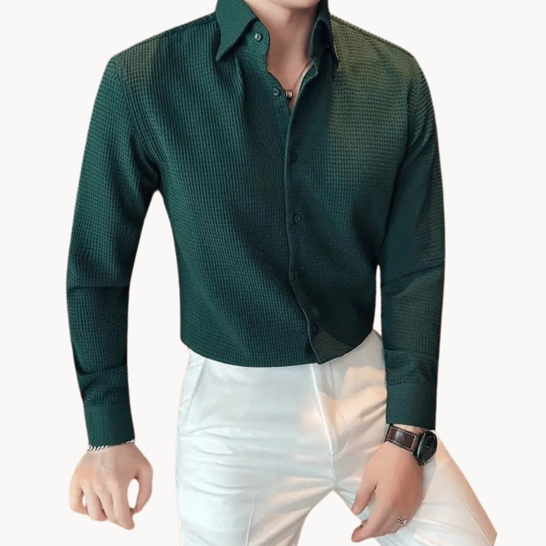 Moro Elegant Button Shirt – Men’s Minimalist Long-Sleeve Blouse