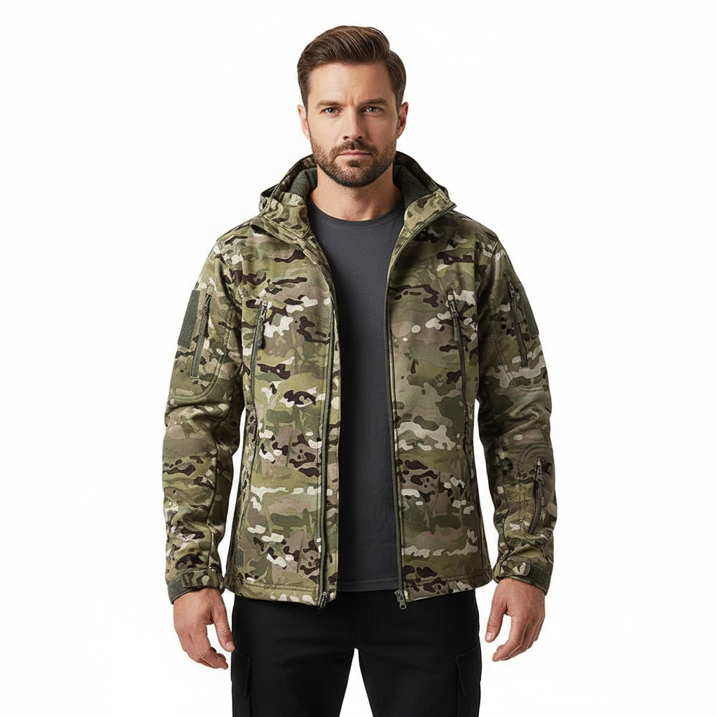 Men’s Tactical Softshell Jacket – Weatherproof & Durable Design