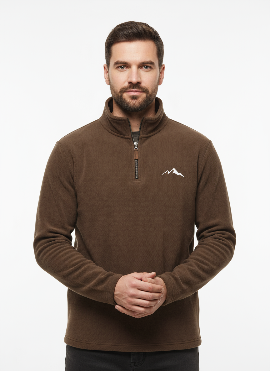 Men’s Heavy-Duty Winter Sweater – Fleece-Like Warmth & Modern Outdoor Style