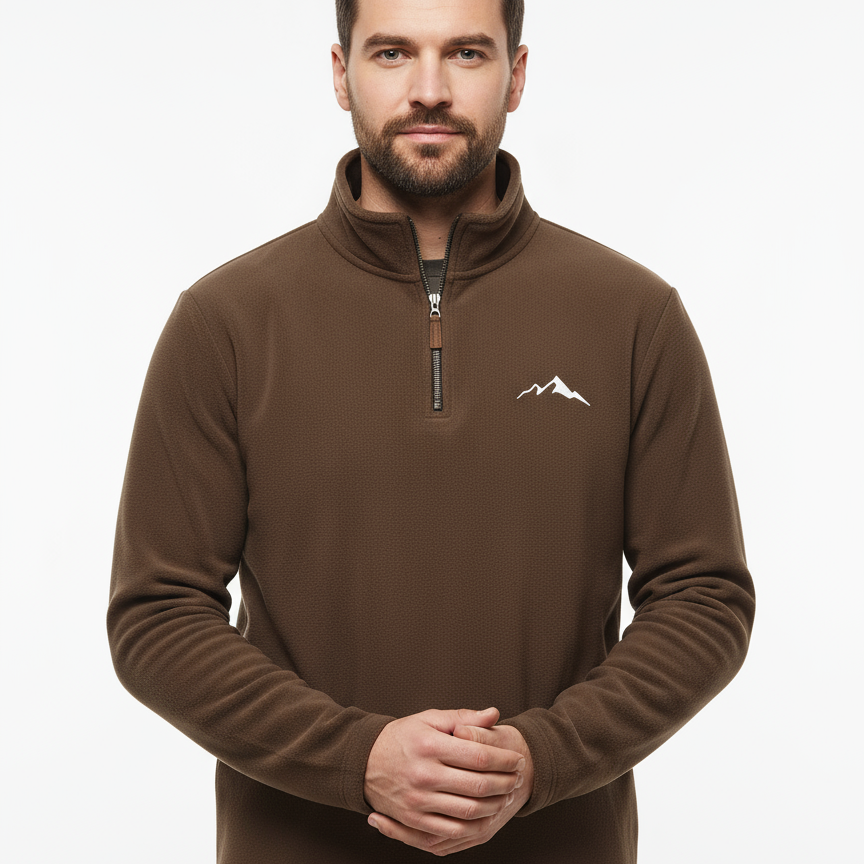 Men’s Heavy-Duty Winter Sweater – Fleece-Like Warmth & Modern Outdoor Style