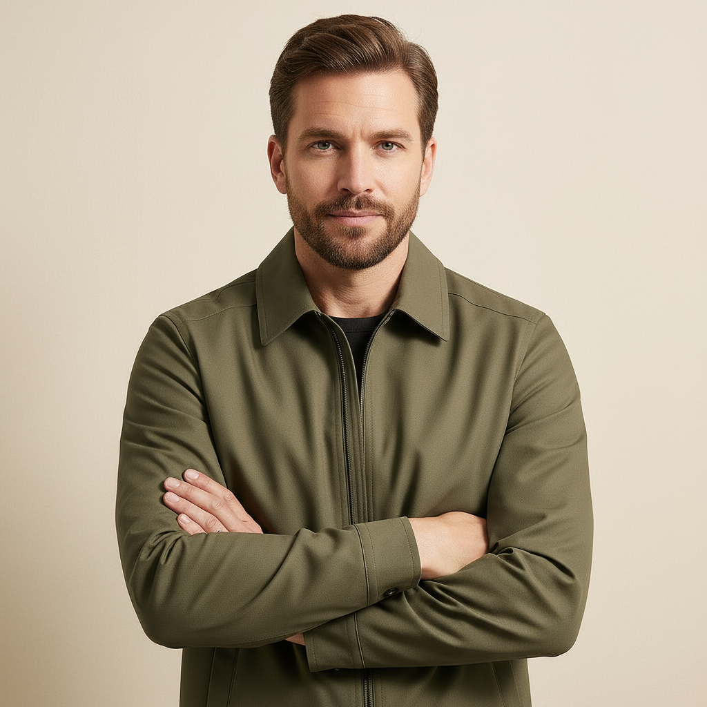 Franco Men Lightweight Twill Jacket