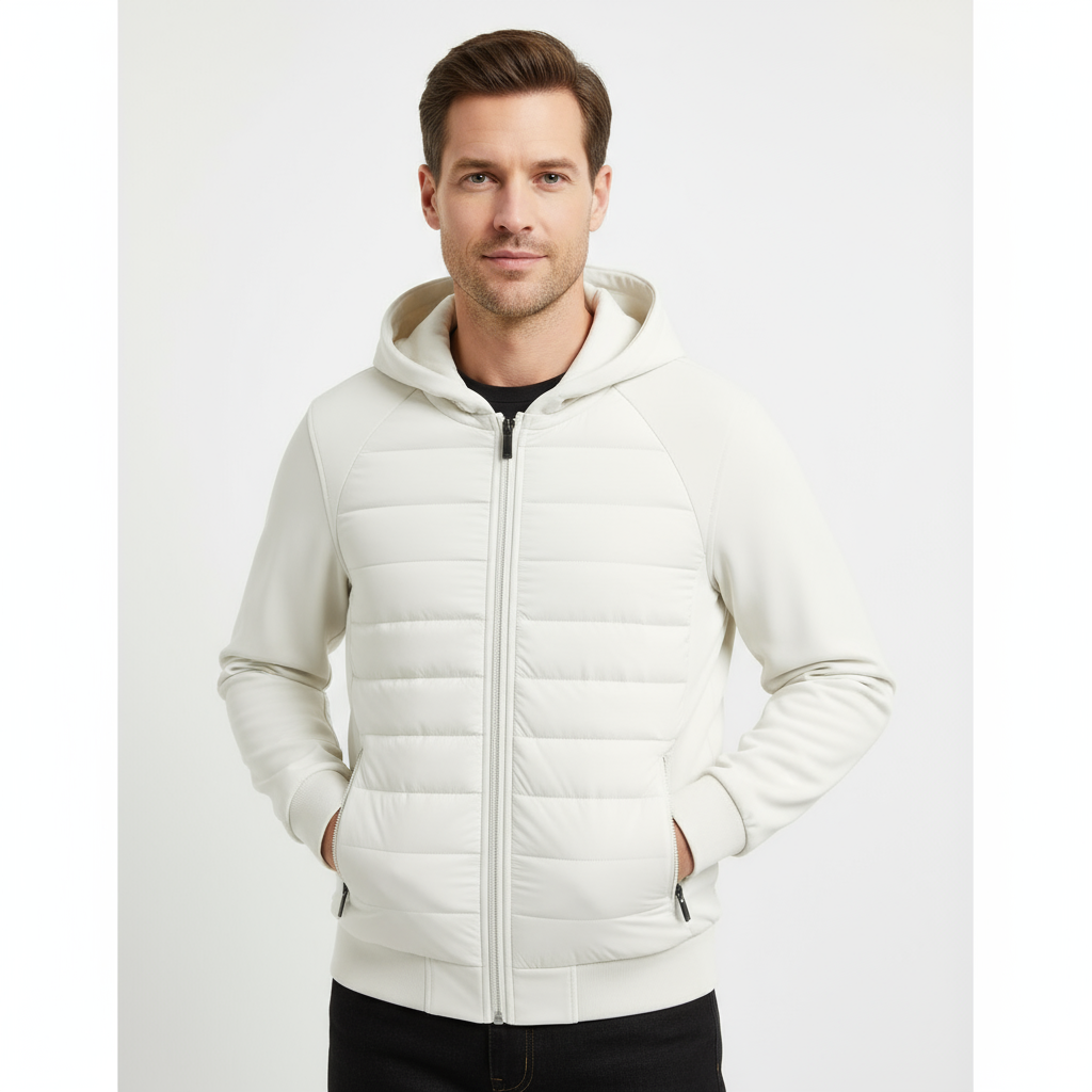 Men’s White Vest Jacket – Classic Cut & Timeless Elegance