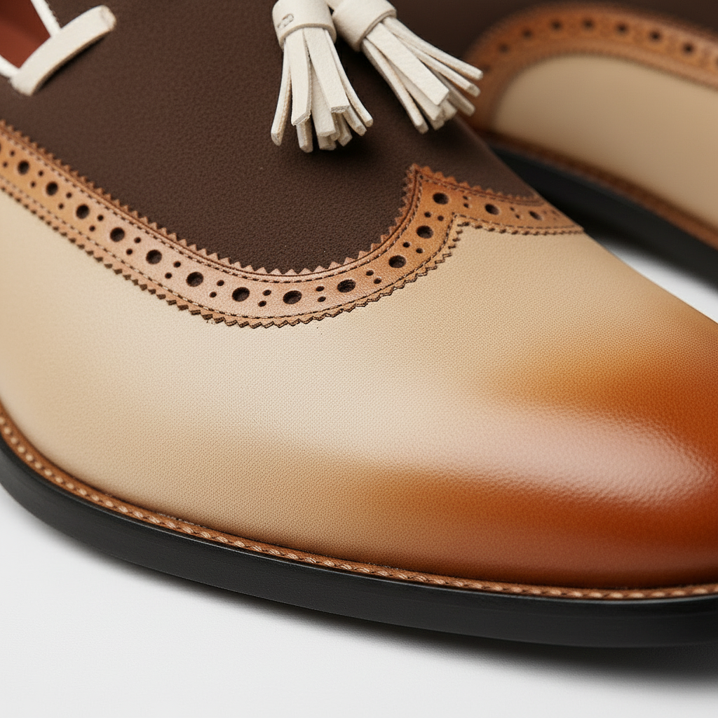 Bellano Men’s Tassel Loafers – Vintage Leather Slip-Ons