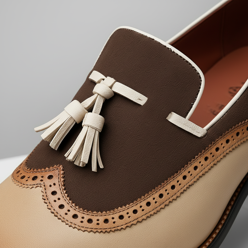 Bellano Men’s Tassel Loafers – Vintage Leather Slip-Ons