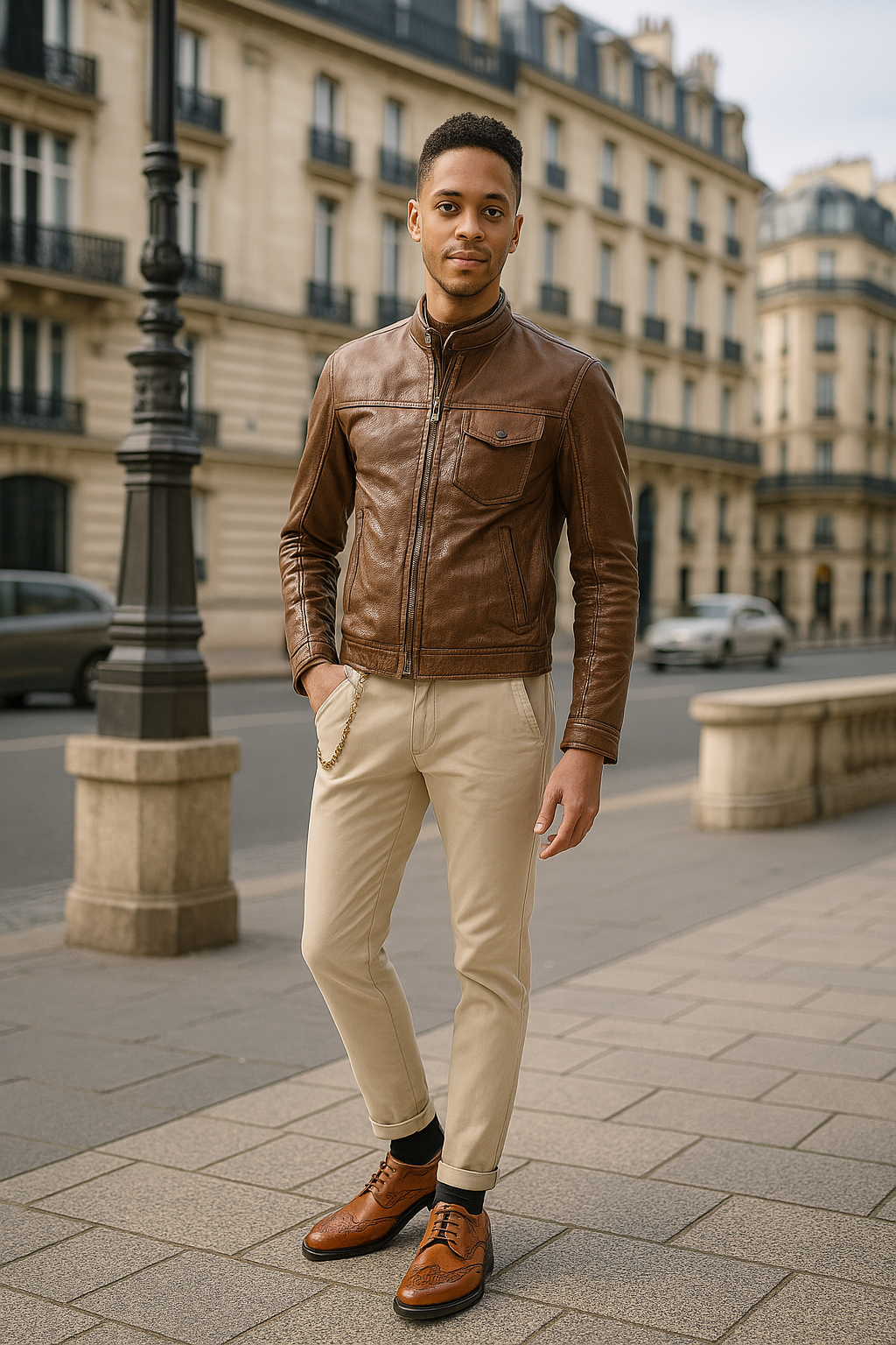 Elegant Brown Leather Lace-Up Dress Shoes – Timeless Style & Refined Craftsmanship