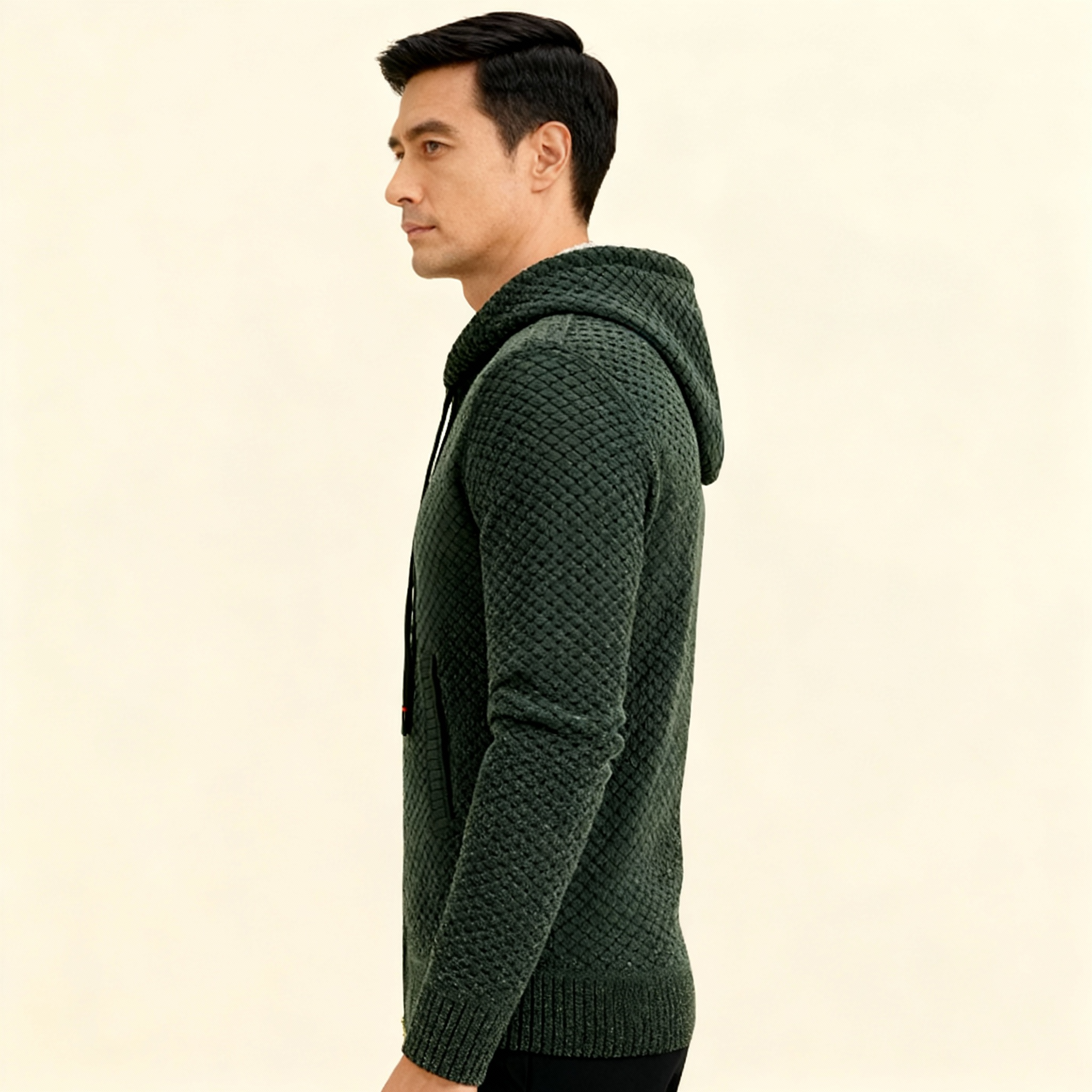 Men’s Hooded Zip-Up Vest – Long Sleeve Casual Jacket | Modern Everyday Comfort