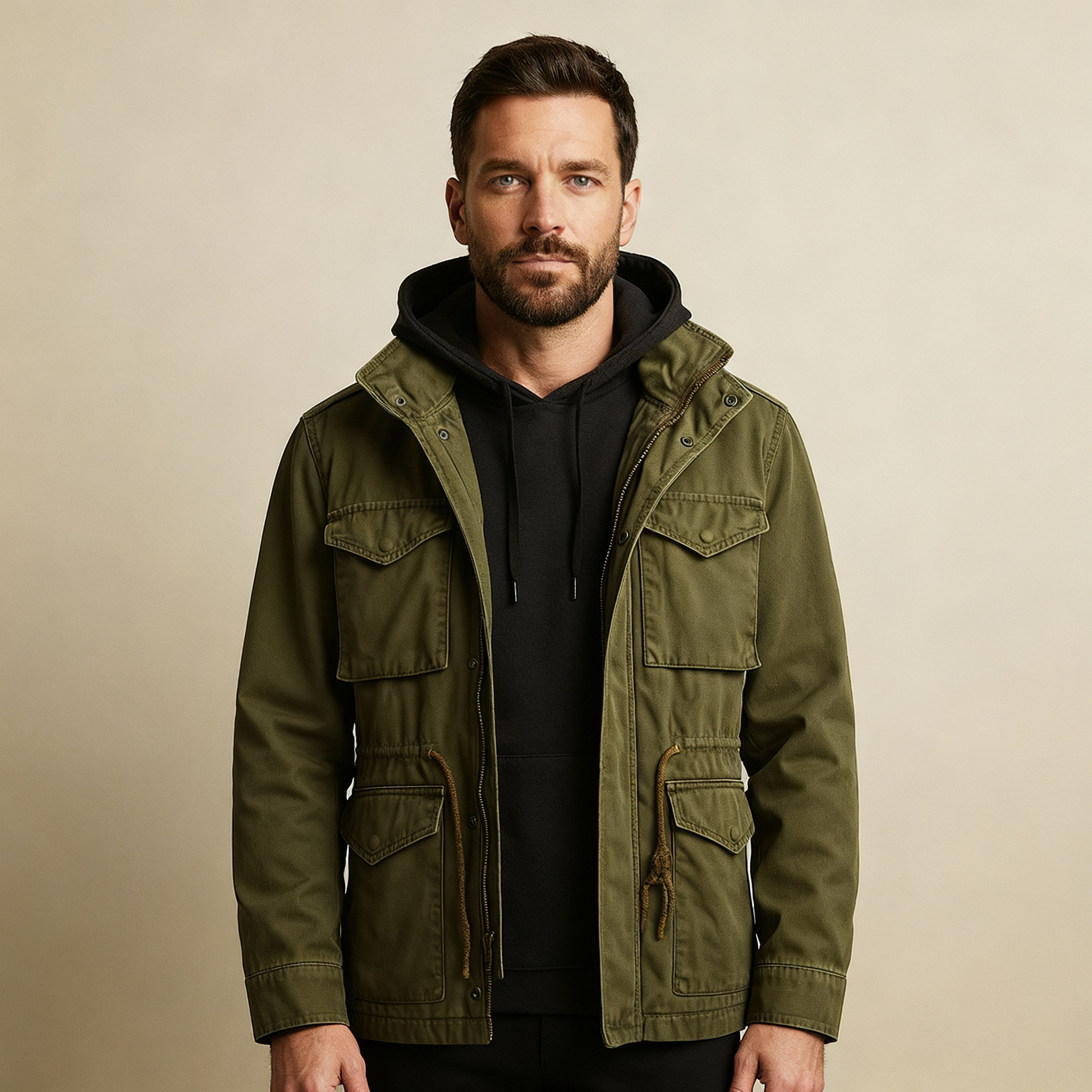 Tyrone Heritage Field Jacket – Men’s Classic Military Style Coat with Timeless Design