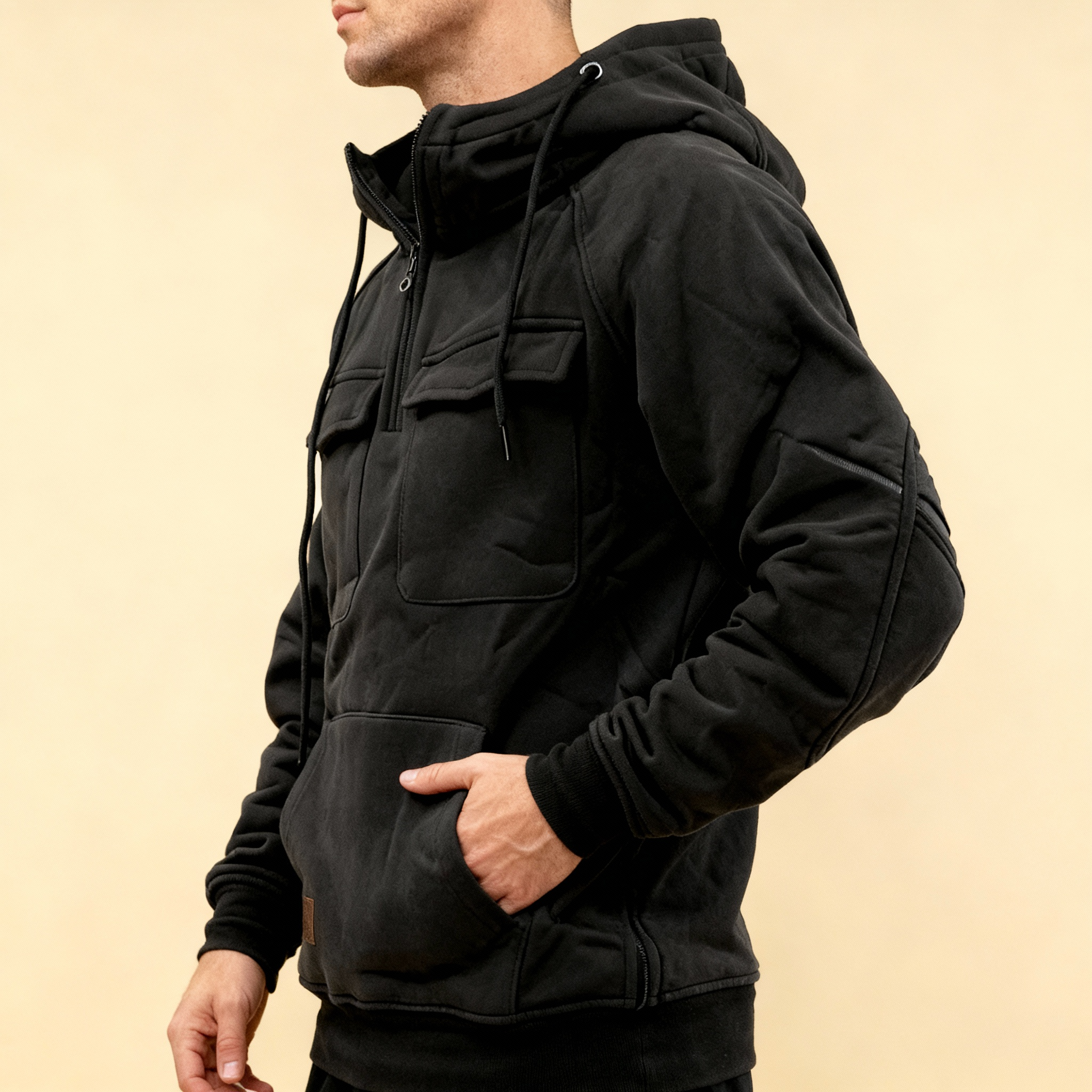 Men’s Premium Winter Hoodie – Warm Fleece-Lined Pullover for Cold Weather